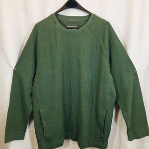 Royal Robbins XXL hunter green fleece sweatshirt.
